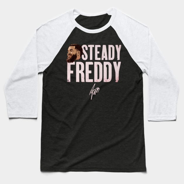 Fred VanVleet Toronto Steady Freddy Baseball T-Shirt by MASTER_SHAOLIN